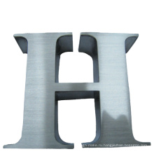Матовый полированный Eletroplated Плакированный несветовые нержавеющей стали металла Логоса 3D письмо знак